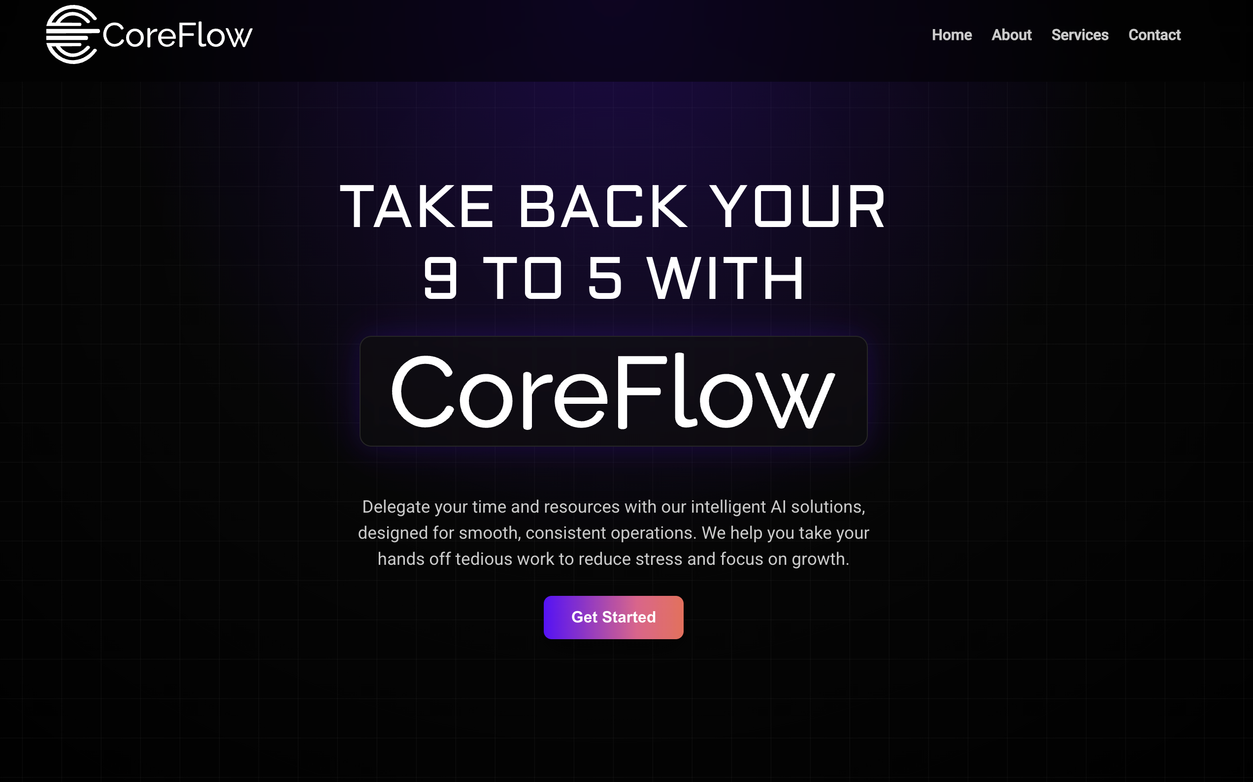 CoreFlow AI Automation Site