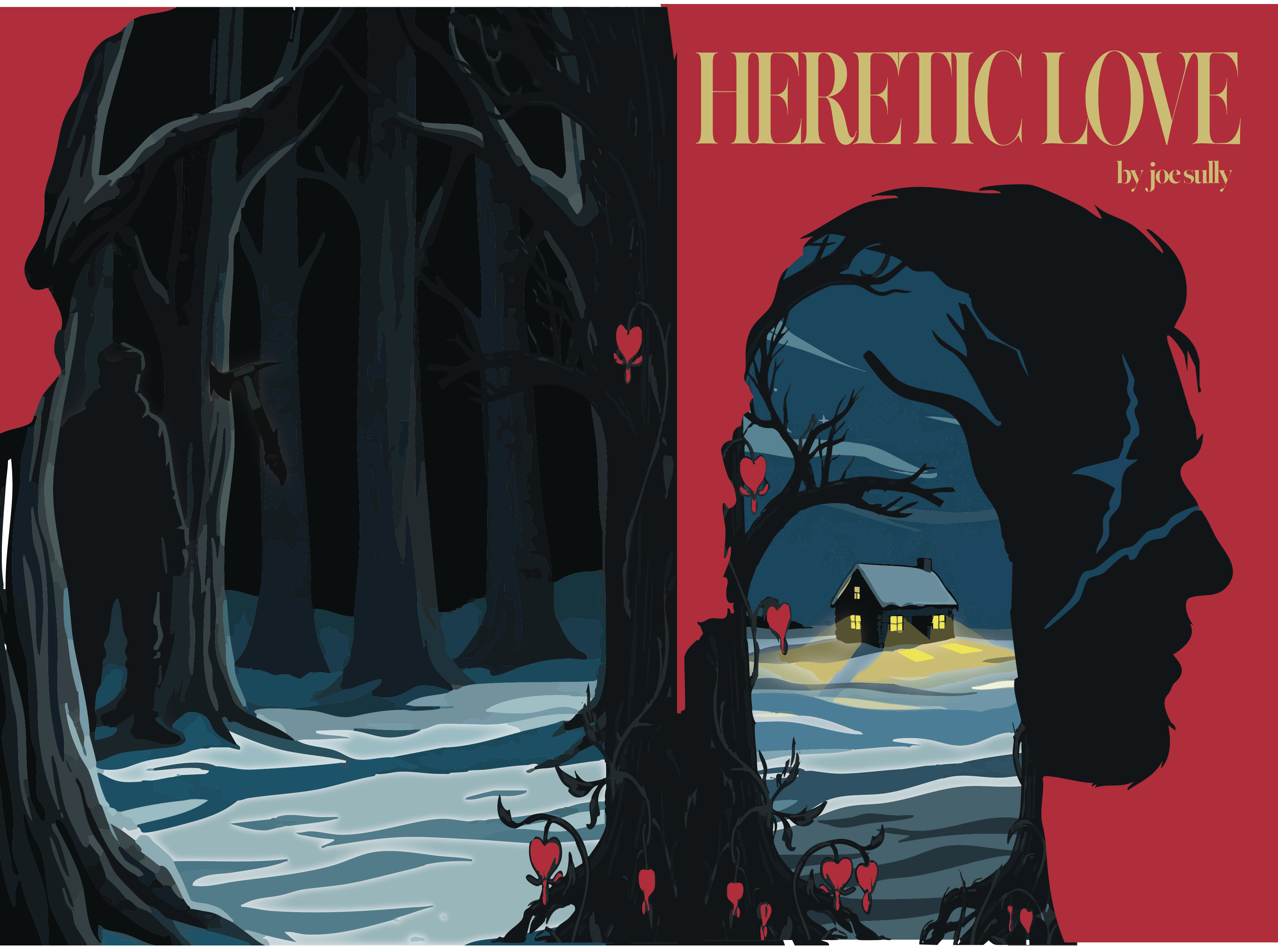 Book cover design for Heratic Love